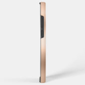 Modern Indigo Blue Agaat & Roos Gold Confetti Leaf Samsung Galaxy Hoesje (Rechterkant)