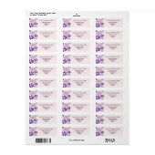 Modern Indigo Pink Flower Doodle Retouradres Etiket (Full Sheet)