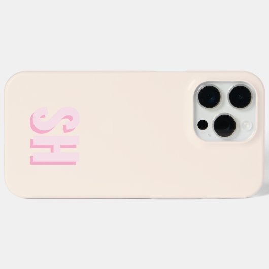 Modern Initiaal Monogram Case-Mate iPhone Case (Achterkant (horizontaal))