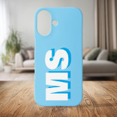 Modern Initiaal Monogram Case-Mate iPhone Case