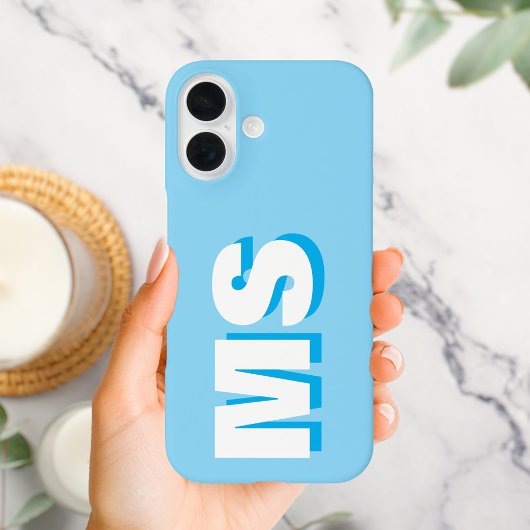 Modern Initiaal Monogram Case-Mate iPhone Case