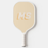 Modern Initiaal Monogram Pickleball Paddle (Achterkant)
