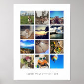 Modern installagram fotocollage poster (Voorkant)
