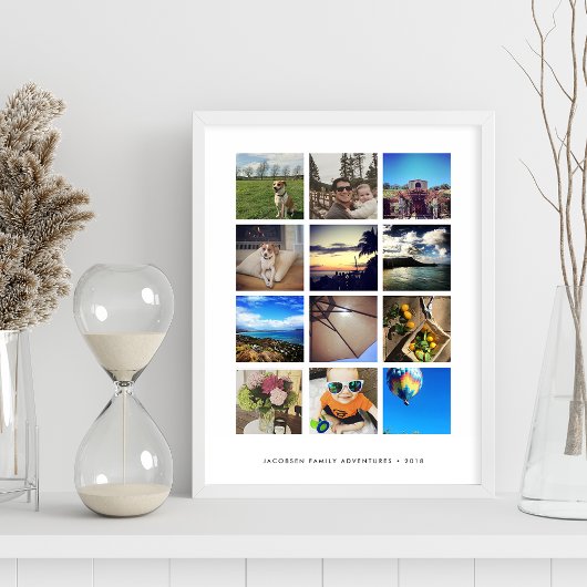 Modern installagram fotocollage poster