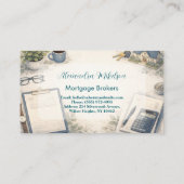 Modern Insurance Advisor Professional Visitekaartje (Achterkant)
