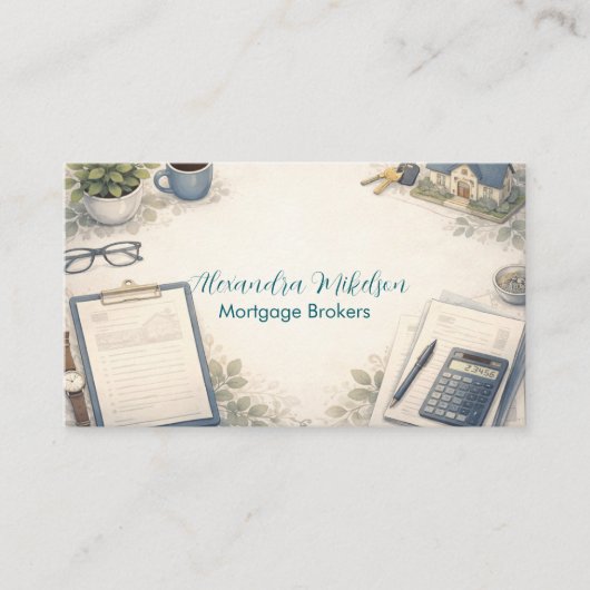 Modern Insurance Advisor Professional Visitekaartje (Voorkant)