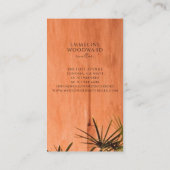 Modern interieur makelaar onroerend goed visitekaartje (Achterkant)