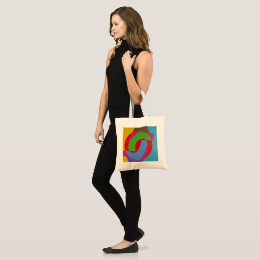 Modern Interlocking Shapes Tiny Tote (Voorkant (model))