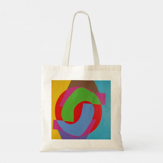 Modern Interlocking Shapes Tiny Tote (Achterkant)