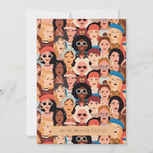 Modern Internationaal Vrouwendag Wenskaart Feestdagenkaart