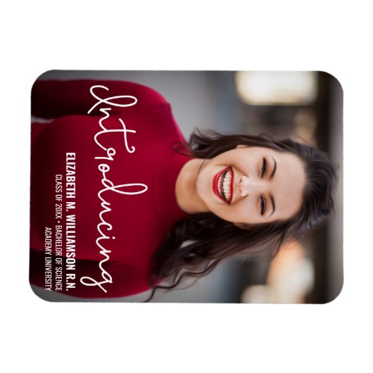 Modern Introduction Nurse RN Afstuderen Magneet (Horizontaal)