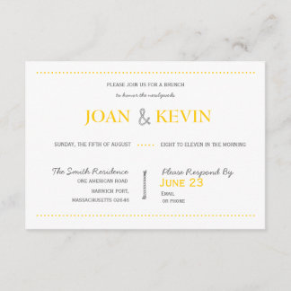Modern Invitation Suite Brunch Card Kaart