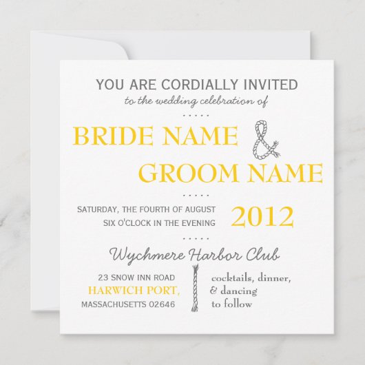 Modern Invitation Suite Wedding Invite Kaart (Voorkant)