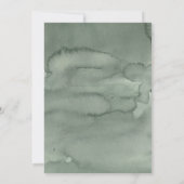 Modern Invitation Watercolor Wedding.   Kaart (Achterkant)