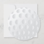 Modern It's A Boy Golf Ball Baby shower Invitation (Dos)