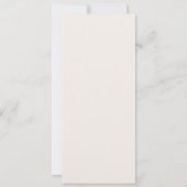 Modern Ivory Double Frame Elegant Wedding Menu Kaart (Achterkant)