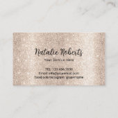 Modern Ivory Glitter Beauty Salon Spa Loyalty (Achterkant)