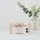 Modern Ivory Glitter Beauty Salon Spa Loyalty (Staand voorkant)