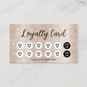 Modern Ivory Glitter Beauty Salon Spa Loyalty (Voorkant)