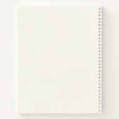 Modern ivory Gold Script Monogram Notitieboek (Achterkant)
