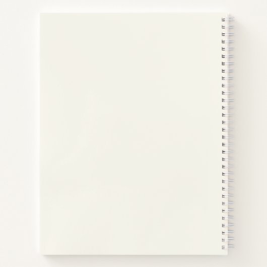 Modern ivory Gold Script Monogram Notitieboek (Achterkant)