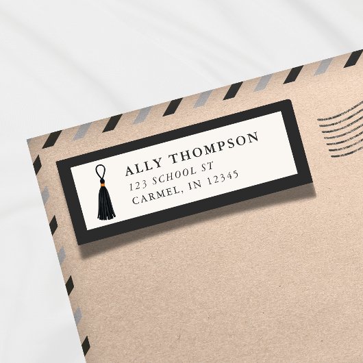 Modern Ivory Graduation Cap Tassel  Etiket