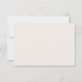 Modern Ivory Script RSVP Card Kaart (Achterkant)