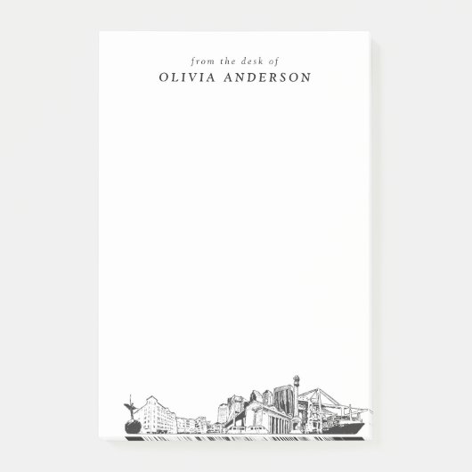 Modern Jacksonville Professioneel Gift Gepersonali Post-it® Notes (Voorkant)