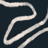 Modern Japandi-style line art in cream and black.  Behang (Zoom)