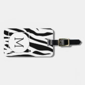 Modern Japanese Inkbrush Paint Pattern Bagagelabel (Voorkant horizontaal)