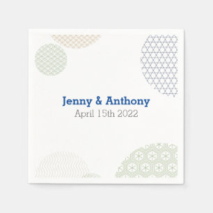 Modern Japans papieren patroon Servet