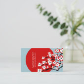 Modern Japans Visitekaartje voor bloesem (Staand voorkant)