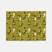 Modern Jazz - Gold Brown 988501 Fleece Deken (Voorkant (Horizontaal))