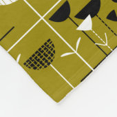 Modern Jazz - Gold Brown 988501 Fleece Deken (Hoek)