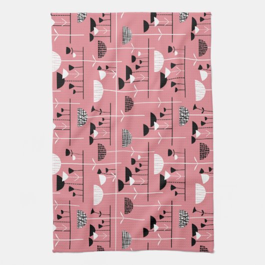 Modern Jazz - Roze e3868f Theedoek (Verticaal)