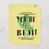 Modern Je bent de beste Briefkaart (Voorkant / Achterkant)
