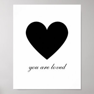 Modern, je bent geliefd poster