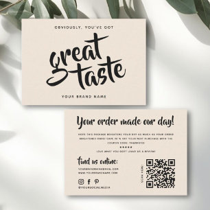 Modern, je hebt een goede smaak qr code bedankt