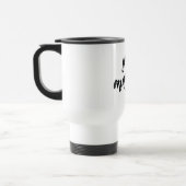 Modern je maakt een positief motiviteitskaartje ui reisbeker (Links)