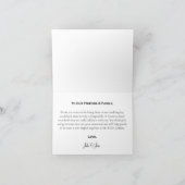 Modern, je trouwfotokaart bedankkaart (Binnen)