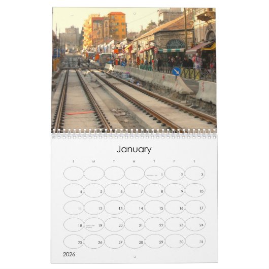 Modern Jerusalem Kalender (Jan 2026)