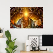 modern jesus-poster poster (Thuiskantoor)