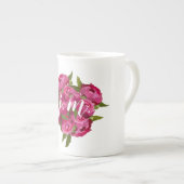 Modern Jewel Peony Tea Pot Porselein Kop (Voorkant rechts)