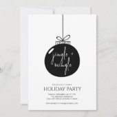 Modern Jingle & Mingle Kerstfeestdag Kaart (Voorkant)