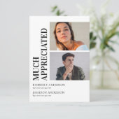 Modern Joint Afstuderen Bedankkaart (Staand voorkant)