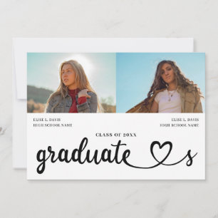 Modern Joint Afstuderen, twee personen nu en dan Kaart