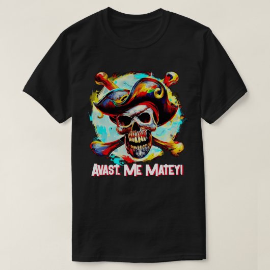 Modern Jolly Roger T-shirt (Design voorkant)