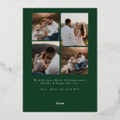 Modern Joy Botanical Folie Vakantie Kaart (Achterkant)