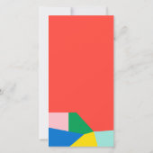 Modern JOY Colorful Mosaic Holiday-fotokaart (Achterkant)