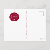 Modern Joy Photo Collage Holiday Card Briefkaart (Achterkant)